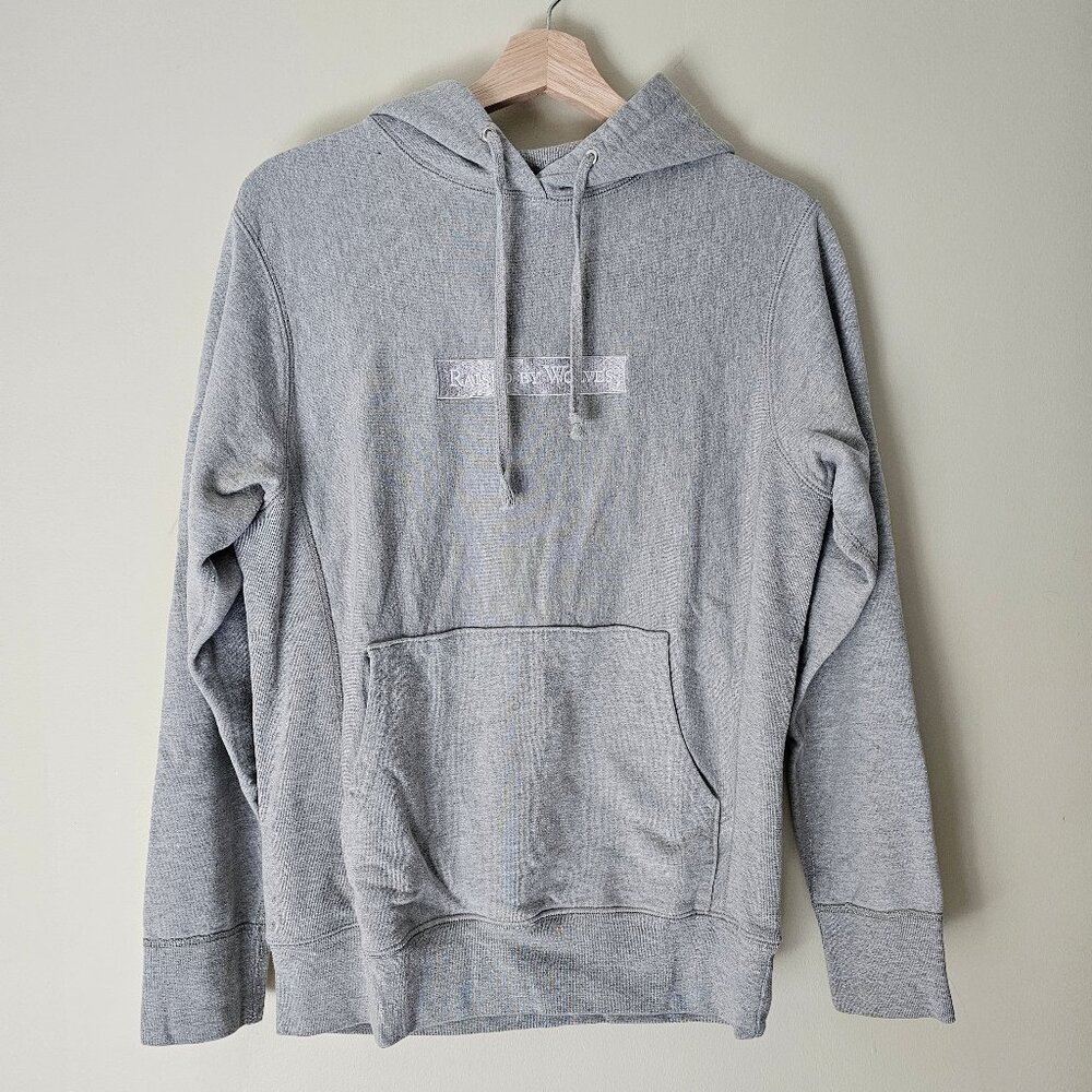 Raised by Wolves Box Logo Hooded Sweatshirt - 2018 - Heather Grey - Sz S